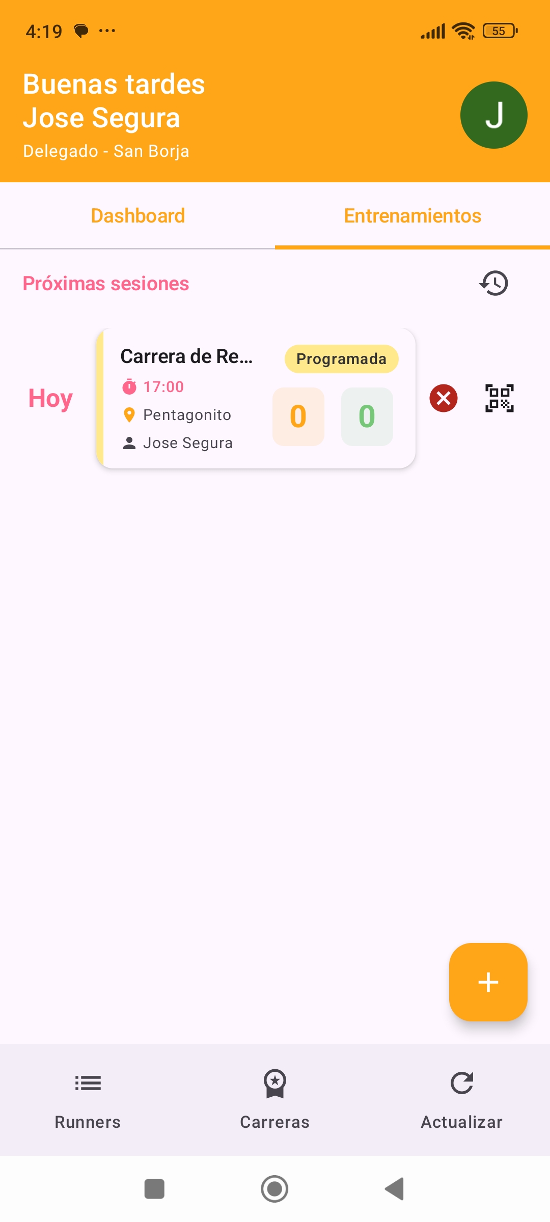 El delegado gestiona sus próximas sesiones